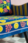 The Lemons Velvet Embroidered Chair