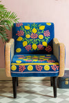 The Lemons Velvet Embroidered Chair