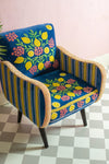 The Lemons Velvet Embroidered Chair