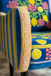 The Lemons Velvet Embroidered Chair