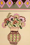 Farmhouse Bloom Hand Painted Cabinet