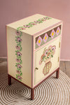 Farmhouse Bloom Hand Painted Cabinet