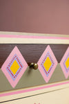 Farmhouse Bloom Hand Painted Cabinet