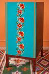 English Rose Hand Painted Cabinet