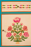 English Rose Hand Painted Cabinet
