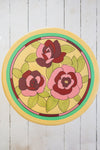 Stained Glass Hand Painted Wooden Table