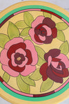 Stained Glass Hand Painted Wooden Table