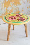 Stained Glass Hand Painted Wooden Table