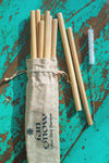 Set of 10 Bamboo Straws