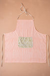 Coral Sunset Block Print Apron