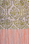 Coral Sunset Block Print Apron