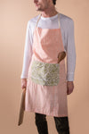 Coral Sunset Block Print Apron
