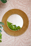 Mustard Yellow Velvet Mirror