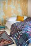Blue Patchwork Reversible Quilt