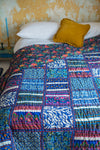 Blue Patchwork Reversible Quilt