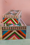 Clover Fields Set of Two Hand Painted Boxes