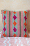 Martha Soft Pink and Sage Wool Cushion Cover