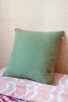 Martha Soft Pink and Sage Wool Cushion Cover