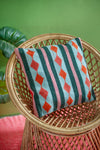 Matilda Pink and Green Wool Cushion Cover