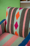 Daphne Wool and Jute Striped Armchair