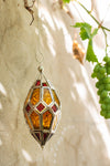 Multicoloured Faceted Hanging Lantern