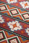 Feuilles Red and Orange Large Kilim Rug