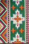 Clover Fields Green and Orange Large Kilim Rug