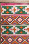 Clover Fields Green and Orange Large Kilim Rug