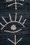 Black 100% Recycled Leather Rug