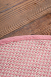Pink Lion 100% Recycled Cotton Baby Rug with Tassels