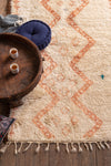 Peach and Teal Vintage Beni Ourain