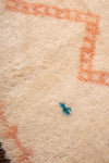 Peach and Teal Vintage Beni Ourain