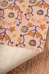 Pink Passion Flower 100% Recycled Small Rug