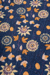 Navy Passion Flower 100% Recycled Small Rug