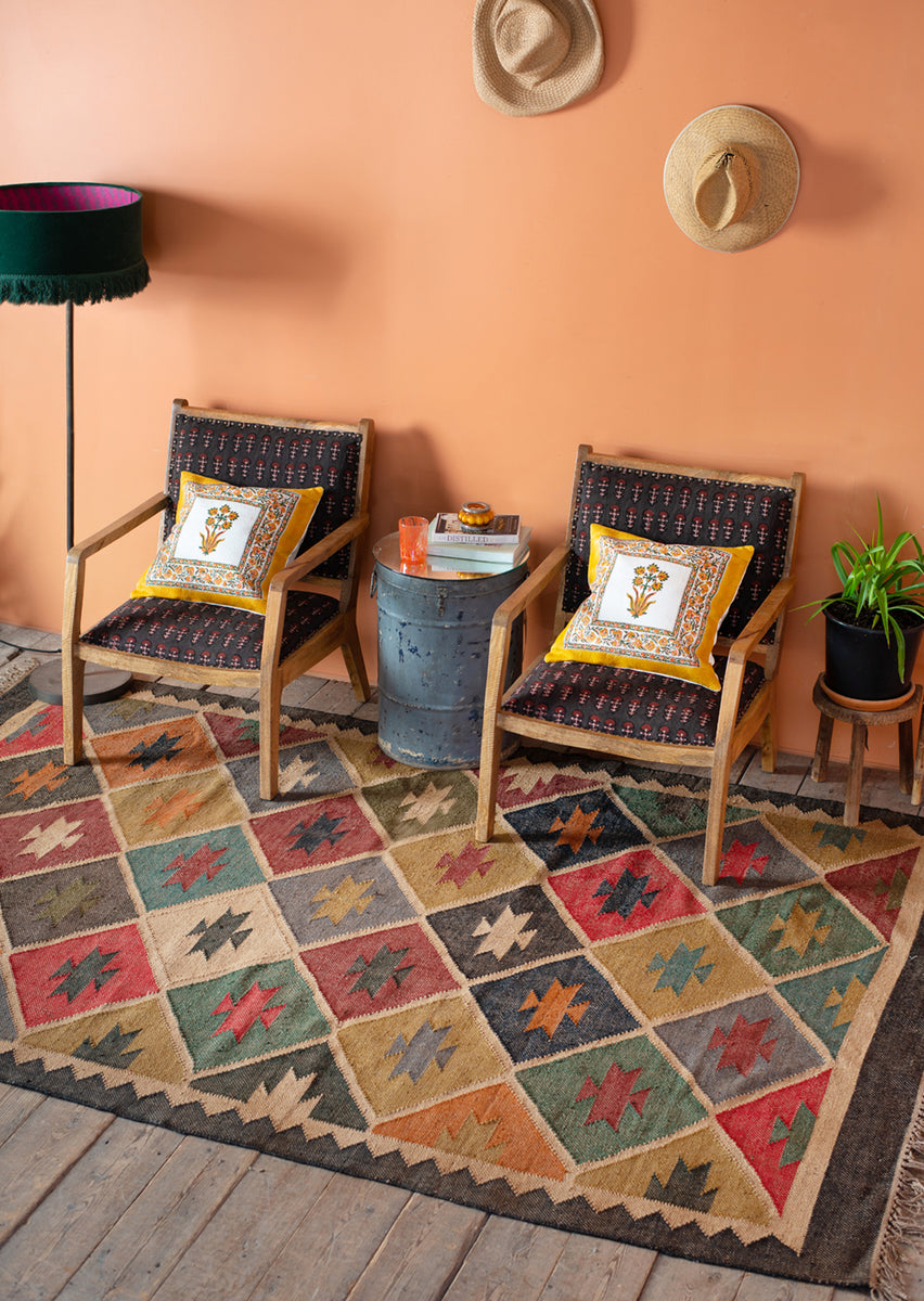 Cotswold Large Wool & Jute Rug Ian Snow Ltd