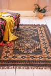 Geometric Woven Wool & Jute Rug
