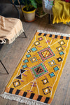 Tafsut Ochre 100% Recycled Cotton Rug