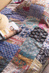 Lola Patchwork Kantha Bed Throw