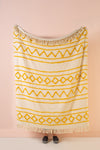 Zofie Natural & Mustard Cotton Tufted Woven Throw