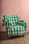 Green 100% Recycled Gingham Throw