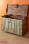 Vintage Rajasthani Blue Wheel Chest