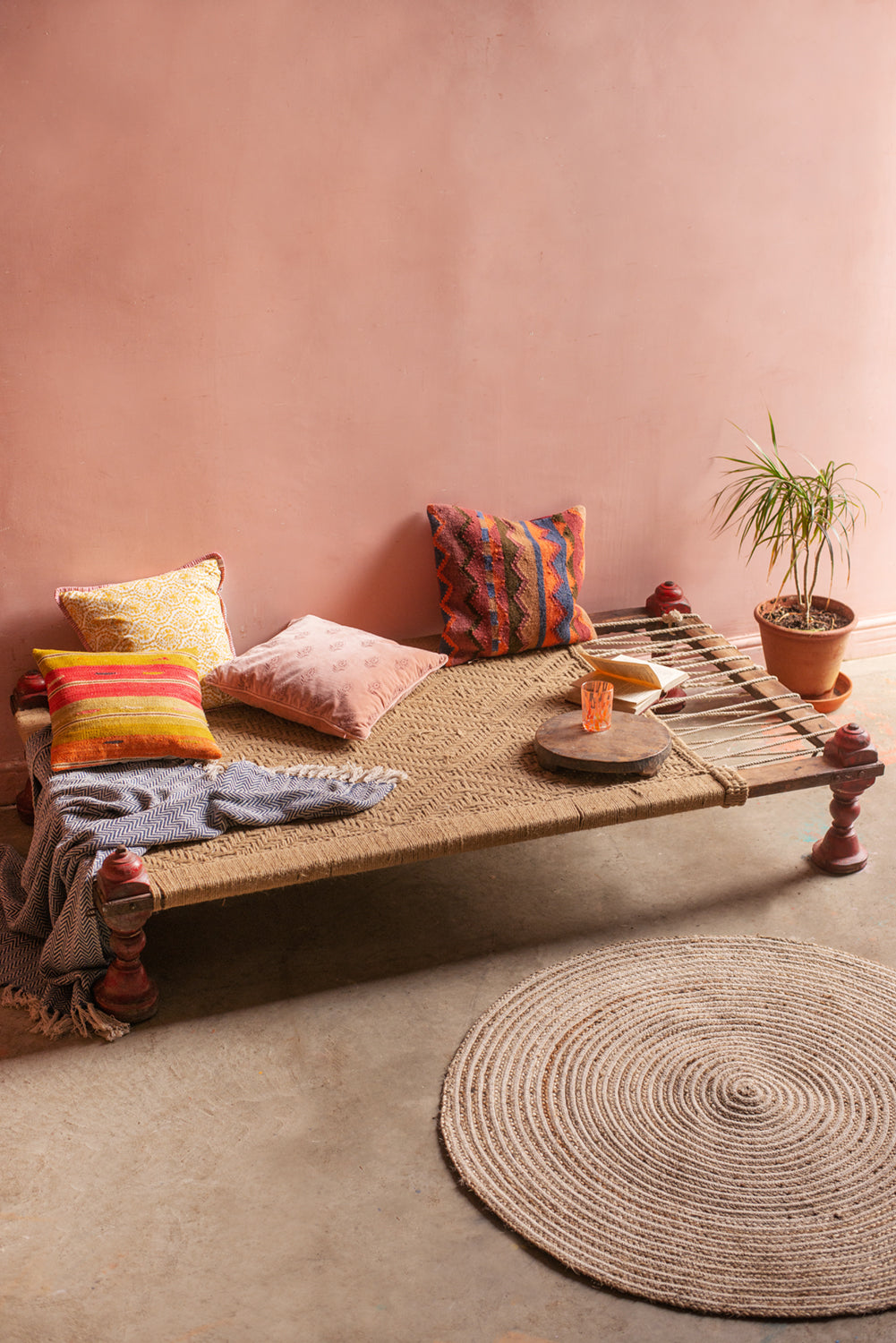 Vintage Charpai Bed