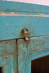 Blue Wooden Two Door Cabinet