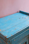 Blue Wooden Two Door Cabinet
