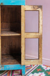 Blue Wooden Two Door Cabinet