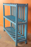 Vintage Blue Slatted Shelves