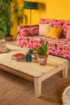 Cream Vintage Low Coffee Table