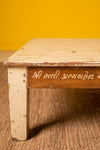 Cream Vintage Low Coffee Table