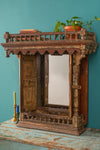 Brown Vintage Mirror Temple