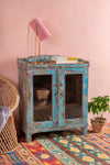 Vintage Blue Glazed Cabinet